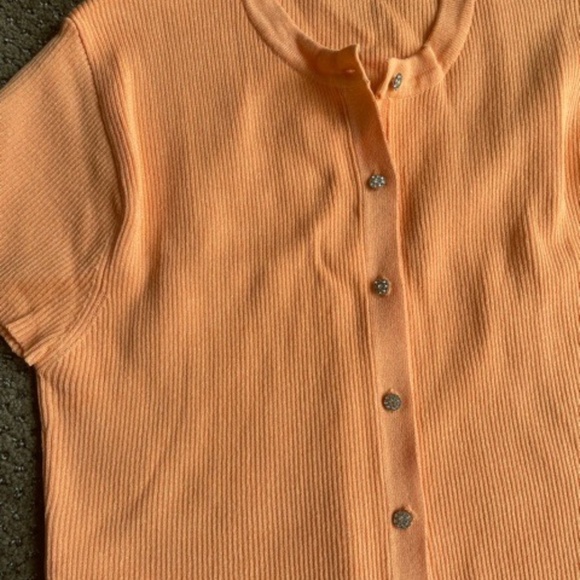 Cute Orange Cropped Sweater from Zara - Picture 2 of 2